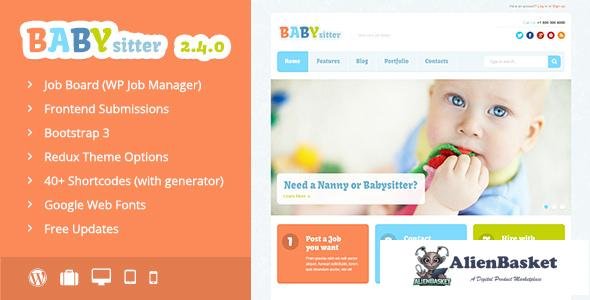 10159 Babysitter v2.4.0 - Job Board WordPress Theme 
