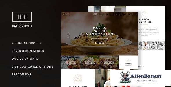 16642 The Restaurant v1.4 - Restauranteur and Catering One Page Theme 