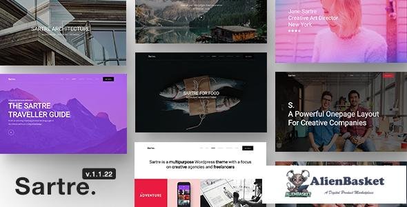 12040 Sartre v1.1.22 - Responsive Multipurpose Theme for Creatives 