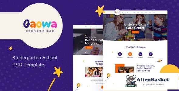 14554 Gaowa v1.0 - Kindergarten School PSD Template 