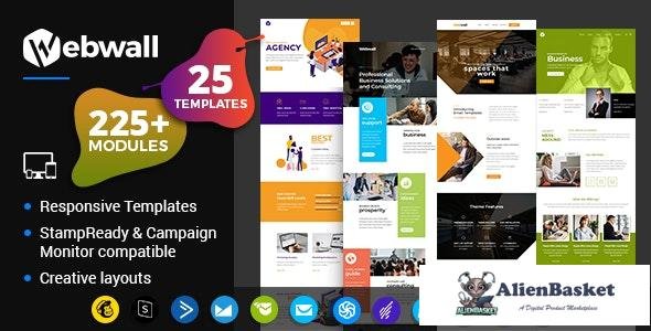 21678 Webwall v2.0 - Business Responsive Email Template + StampReady & CampaignMonitor compatible fi