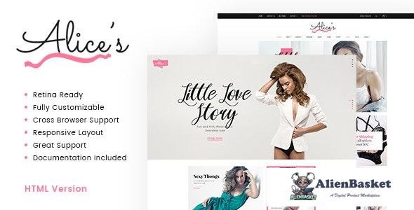 16206 Alice's v1.0.1 - Lingerie Store HTML Template 