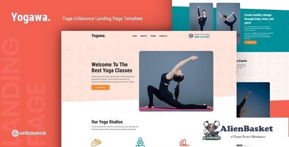 25788 Yogawa v1.0 - Yoga Unbounce Landing Page Template 