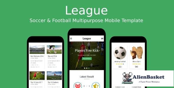 21930 League v1.0 - Soccer & Football Multipurpose Mobile Template 