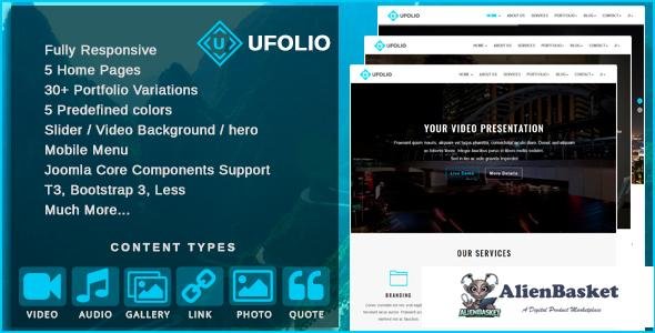 12816 Ufolio v1.4 - Multipurpose & Portfolio Joomla Template 