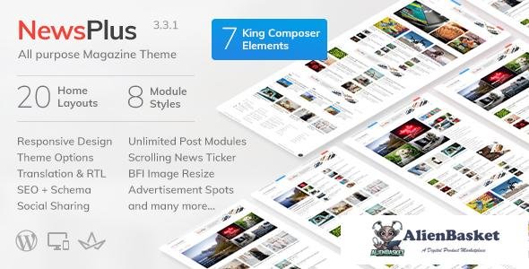 12604 NewsPlus v3.3.1 - News and Magazine WordPress theme 