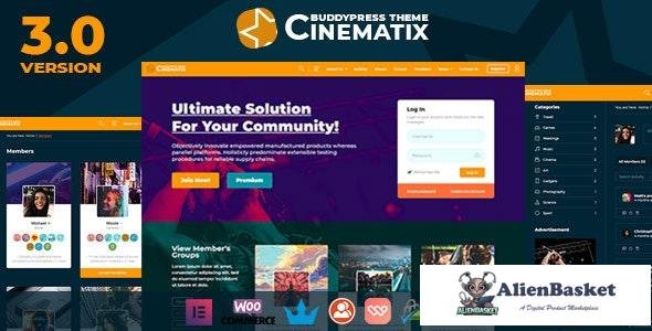 21258 Cinematix v3.0.4 - BuddyPress Nouveau Membership Theme 