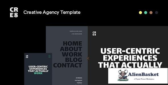 17907 CRE8 v1.0 - Creative Agency HTML Template 