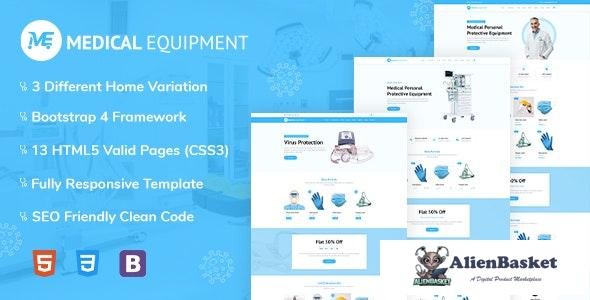 21419 Medical Equipment v1.0 - PPE Kit Reseponsive HTML Template 