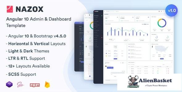 24167 Nazox v1.0 - Angular 10 Admin & Dashboard Template 