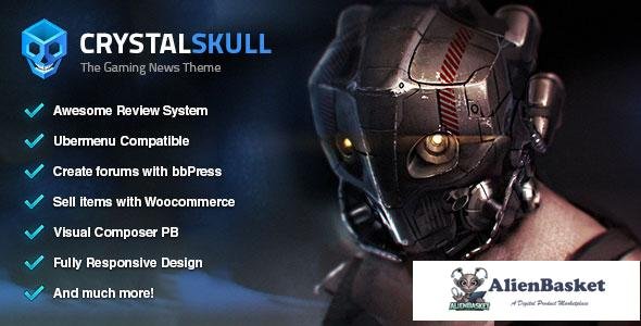 12096 CrystalSkull v1.8 - Gaming Magazine WordPress Theme 