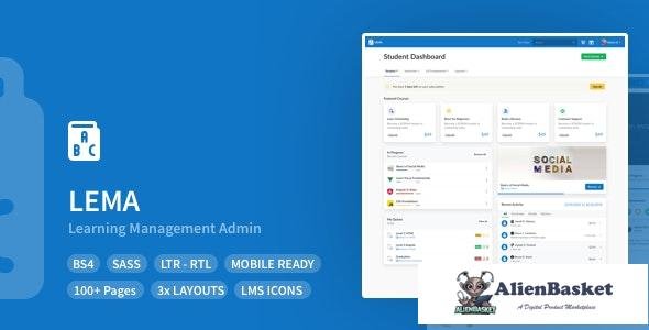 20470 LEMA v1.1.0 - Learning Management System Admin Template 