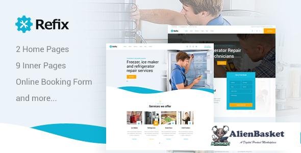 12715 Refix - Fridge & Freezer Repair Company PSD Template 