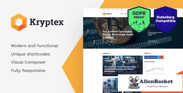 12877 Kryptex v1.2.1 - Cryptocurrency & Mining WordPress Theme 