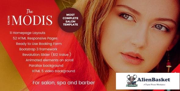 23265 Modis v1.3.4 - Salon, Spa & Barber Website Template 
