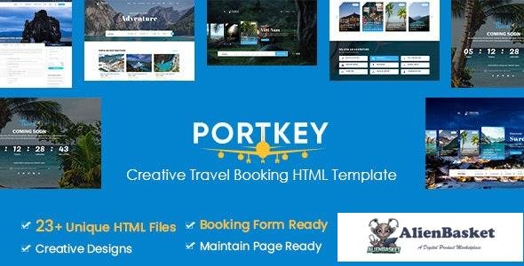 21096 PortKey v1.0 - Creative Tour Travel Booking HTML5 Template 