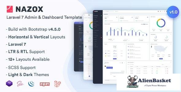 24200 Nazox v1.0 - Laravel Admin & Dashboard Template 