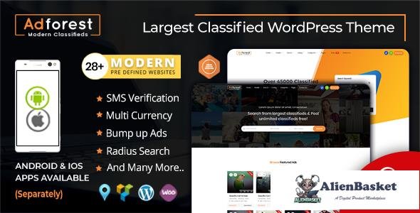 37828 AdForest v5.1.0 - Classified Ads WordPress Theme 