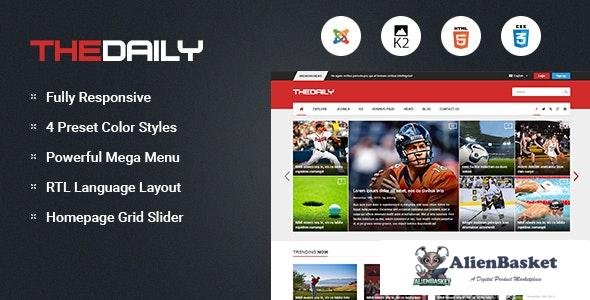 19496 TheDaily v3.9.6 - Responsive News Portal Joomla Template 