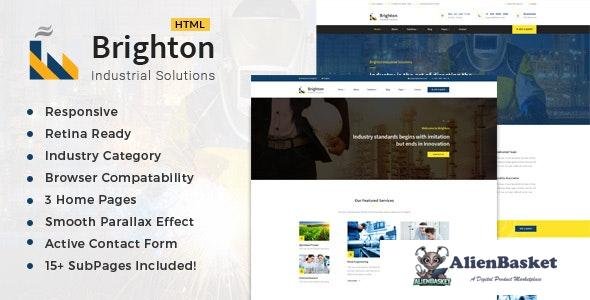 30837 Brighton-Industry v1.0 - Factory & Industrial Business Template 