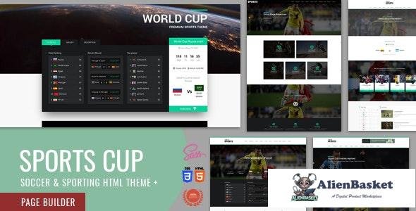 22363 Sports Cup v4.0 - Soccer & Sporting Html Theme with Bootstrap 4 + Page Builder 