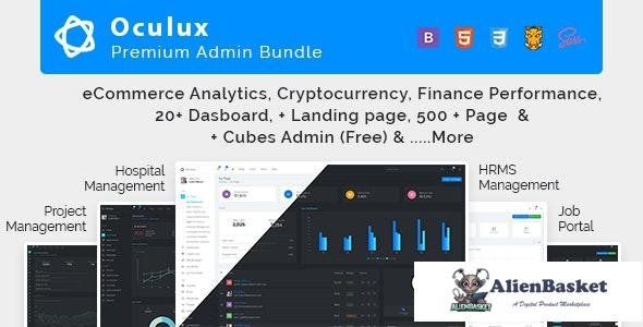 17253 Oculux Mega Bundle v2.7.0 - Responsive Admin Dashboard Template & ui kit 