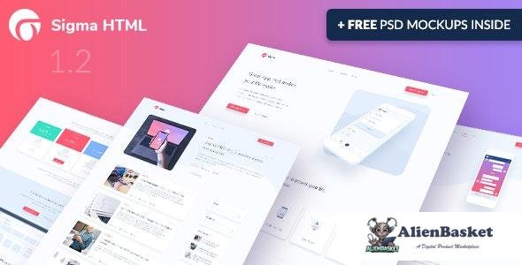 25362 Sigma v1.2 - App Landing Page HTML Template 