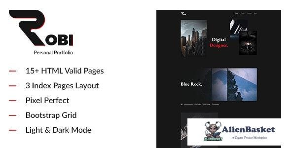 16953 Robi v1.0 - Creative and Personal Portfolio HTML5 Template 