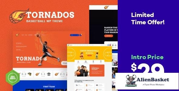 18911 Tornados v1.0.0 - Basketball NBA Team WordPress Theme 