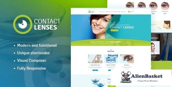17494 Contact Lenses Store & Vision Therapy Clinic Doctor v1.2 - WordPress Theme 