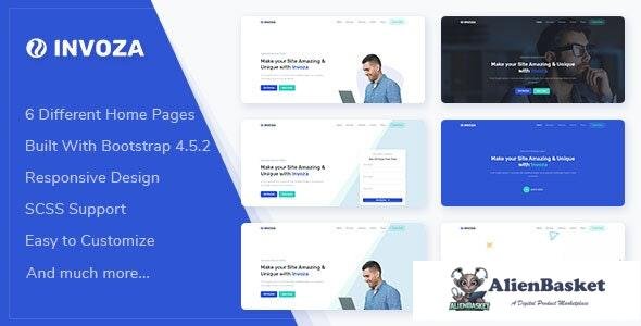 23179 Invoza v1.0 - Angular 10 Landing Page Template 