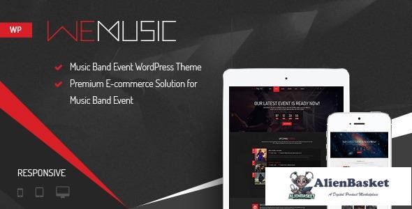 20902 WeMusic v1.8.0 - Music Band Event WordPress Theme 