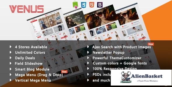 17325 Venus v1.2 - Fashion T-shirt Shop Responsive PrestaShop Theme 