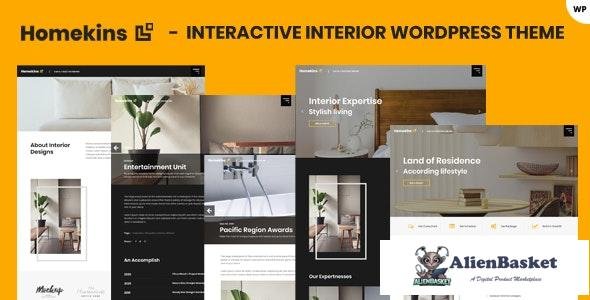 27259 Homekins v1.0 - Interior WordPress Theme 