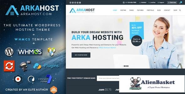 14863 Arka Host v5.3 - WHMCS Hosting, Shop & Corporate Theme 