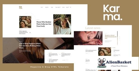 27180 Karma v1.0 - Magazine and Blog HTML Template 