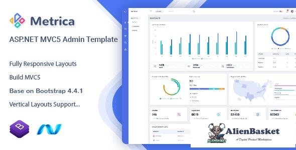 26009 Metrica v1.0 - ASP.NET MVC5 Admin & Dashboard Template 