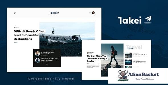 27655 Takei v1.0 - Blog and Magazine HTML Template 