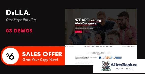 30890 DELLA v1.0 - One Page Template for Digital Agency 