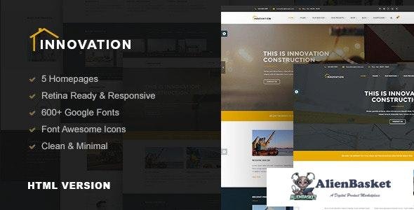 20073 Innovation v1.0 - Construction, Building HTML Template 