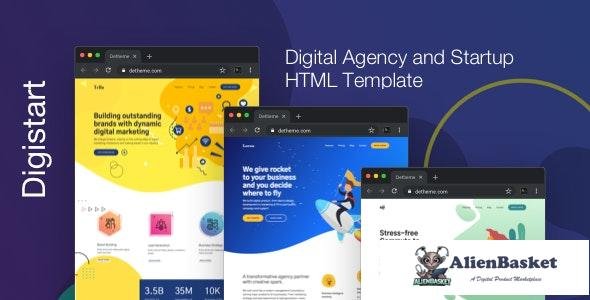 16723 Digistart v1.0.0 - Digital Company HTML Template 