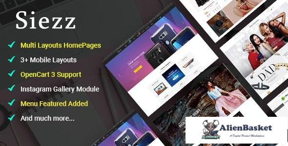 23757 Siezz v1.0 - Multi-purpose OpenCart 3 Theme ( Mobile Layouts Included) 