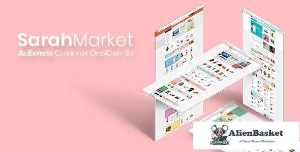 15184 SarahMarket - Large Store OpenCart Theme 