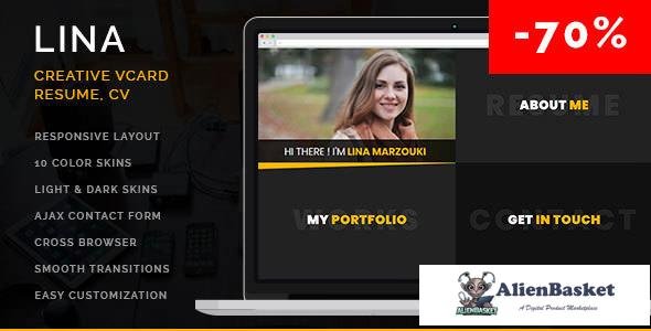 10562 Lina - Creative vCard, Resume, CV 