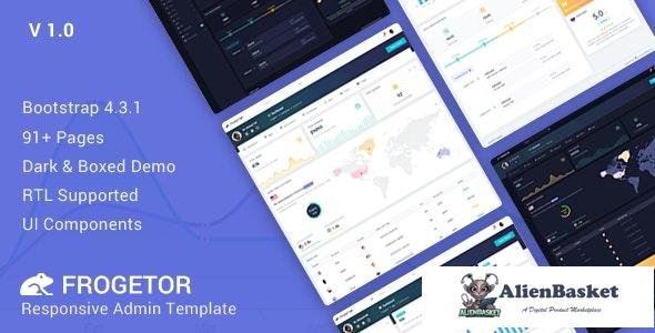 19208 Frogetor v1.0 - Responsive Admin Dashboard Template 