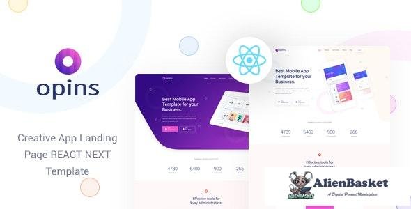 23614 Opins v1.0 - React Next App Landing Page Template 