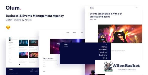 28522 Olum v1.0 - Business & Events Management Agency Sketch Template 