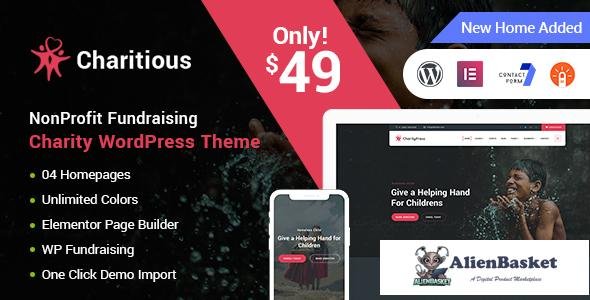 19427 Charitious v2.4.3 - NonProfit Fundraising Charity Theme 