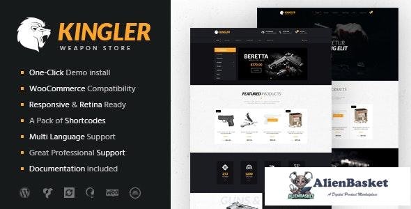 17363 Kingler v1.7 - Weapon Store & Gun Training WordPress Theme 