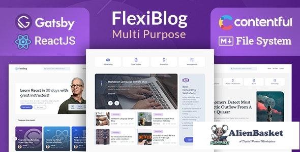 30214 FlexiBlog v3.9.0 - React Gatsby Multipurpose Blog Theme 